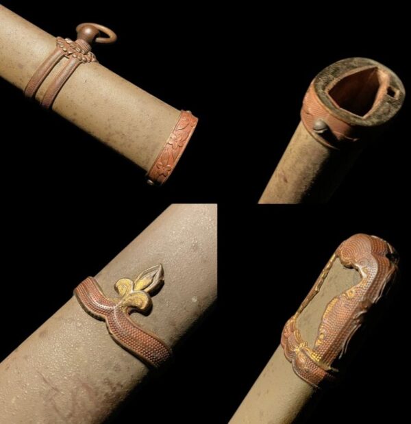 WWII Japanese Army Officer Shin-Gunto Sword Signed "Komori Katsuyuki" - Image 17