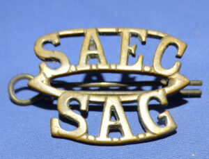 WWII South African Engineering Corps Shoulder Title
