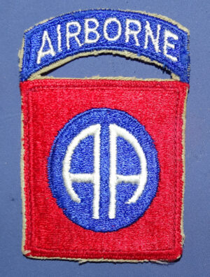 WWII 82nd Airborne Patch with Attached Tab