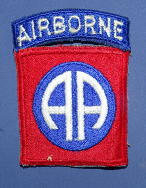 WWII 82nd Airborne Patch with Attached Tab