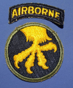 WWII 17th Airborne Division Patch with Tab