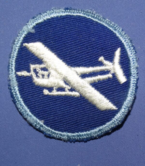 WWII Enlisted Man's Glider Infantry Airborne Overseas Cap Patch on Twill