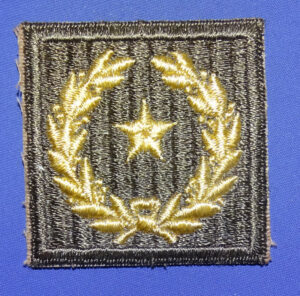 WWII Meritorious Citation Patch with Patterned Weave