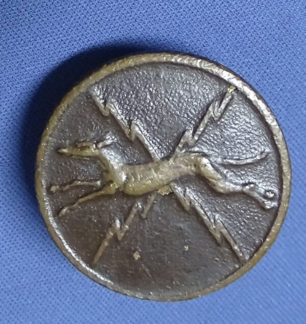 Uncommon French Made WWI Postal Express Service Collar Disk