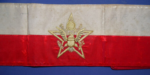WWI French Made Army Level Headquarters Staff Armband - Image 3