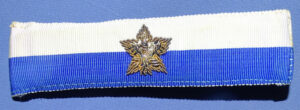 WWI French Made 4" Clip-On Corps HQ Staff Badge