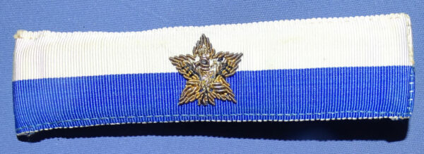 WWI French Made 4" Clip-On Corps HQ Staff Badge