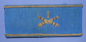 WWI French Made 1st Division Headquarters Artillery Staff Armband