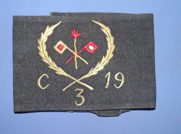 WWI C / 19 - 3 Signal Corps Arm Band