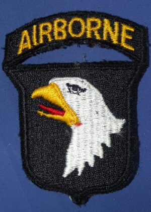 WWII 101st Airborne Patch with Attached Tab