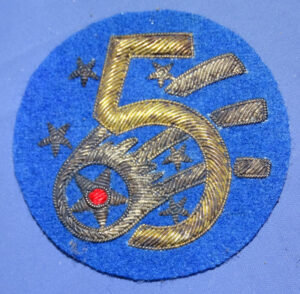 WWII Bullion 5th Army Airforce Patch
