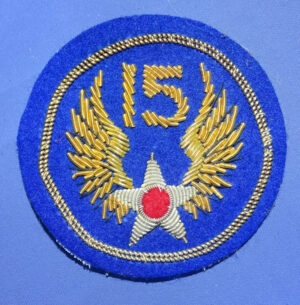 WWII Bullion 15th Army Airforce Patch