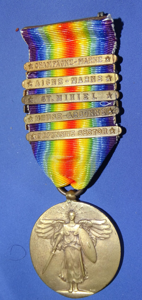 WWI 5 Bar Victory Medal