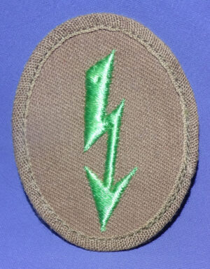 WWII German Tropical Panzer Grenadier Signals Patch