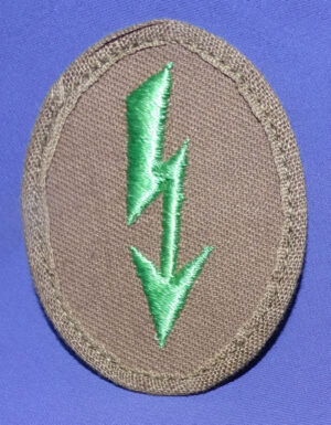 WWII German Tropical Panzer Grenadier Signals Patch