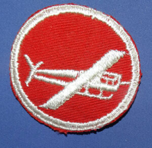 WWII Officer's Glider Artillery Airborne Overseas Cap Patch on Twill