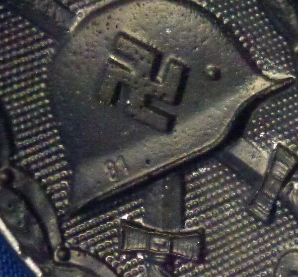1939 Black Wound Badge Marked "88" (Overhoff & Cie) - Image 3