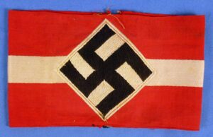 Hitler Youth Armband with Machine Woven Swastika