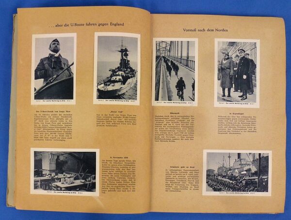 Two Volume German Cigarette Card Album: "Der Zweite Weltkrieg im Bild" ("The Second World War in Pictures") - Image 2