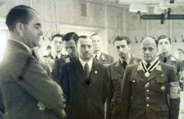 Seven Large Organization Todt Photographs Including Albert Speer and Knight's Cross of the War Merit Cross Award Ceremony - Image 5