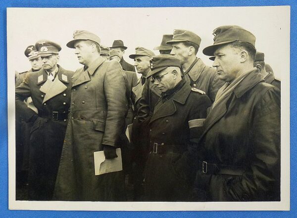 Seven Large Organization Todt Photographs Including Albert Speer and Knight's Cross of the War Merit Cross Award Ceremony - Image 8