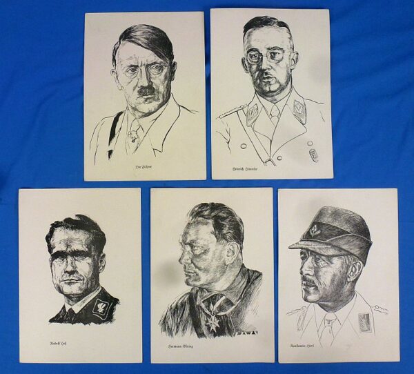 Five Portrait Images of the Third Reich Leadership
