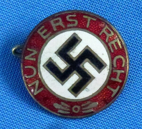 "Nun Erst Reich" Enamel Badge