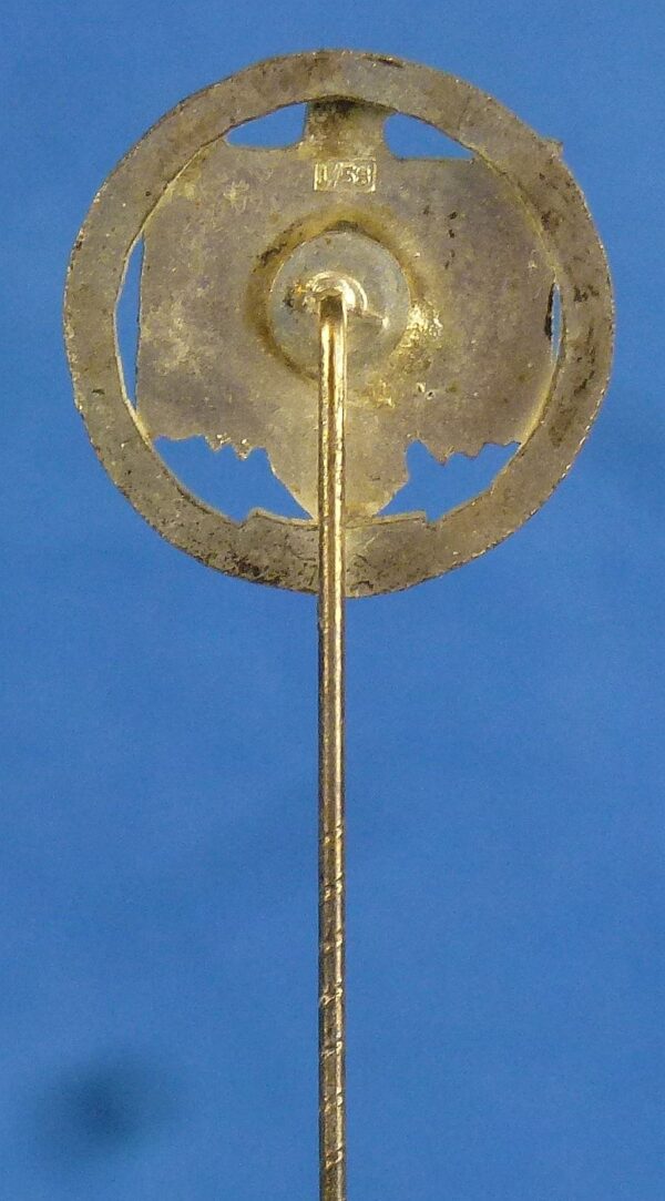 Silver 1941 DRL Performance Badge Stickpin Marked "L/58" (Glaser & Sohn) - Image 2