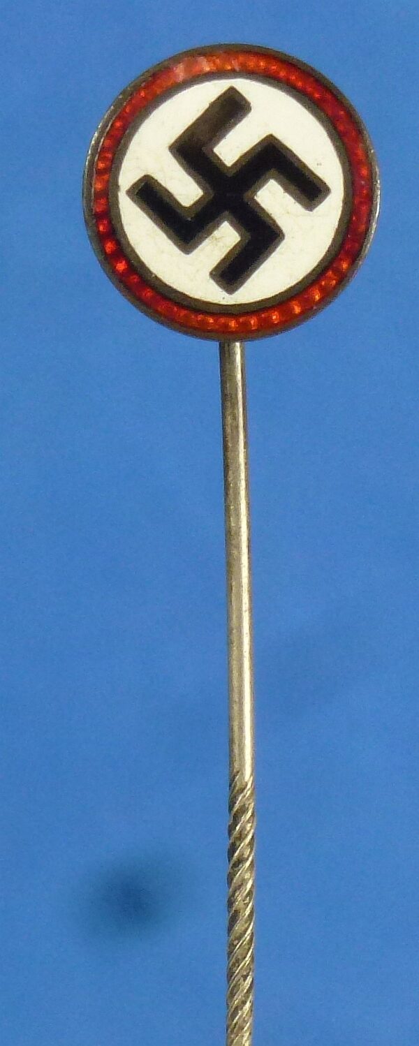 Early NSDAP Supporter Enamel Swastika Stickpin
