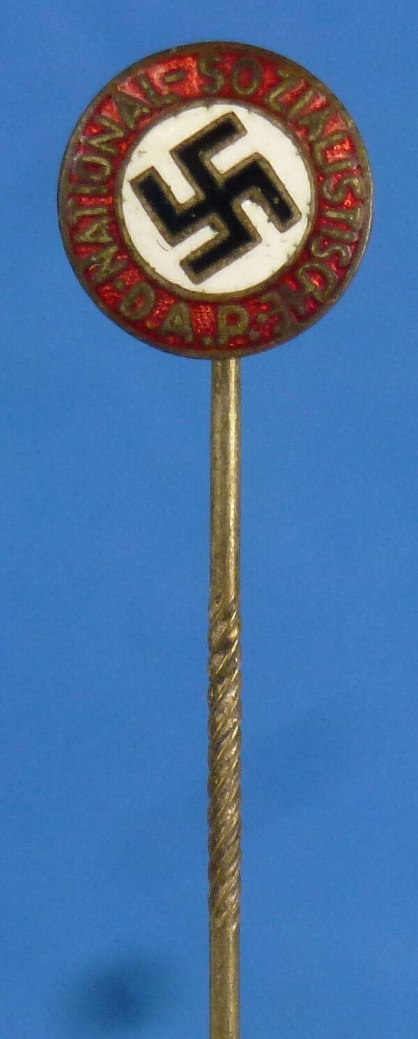 NSDAP Nazi Party Membership Badge Stickpin