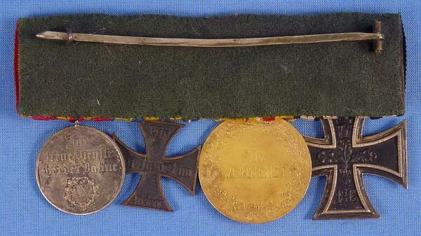 WWI Imperial German Four Place Medal Bar - Image 2