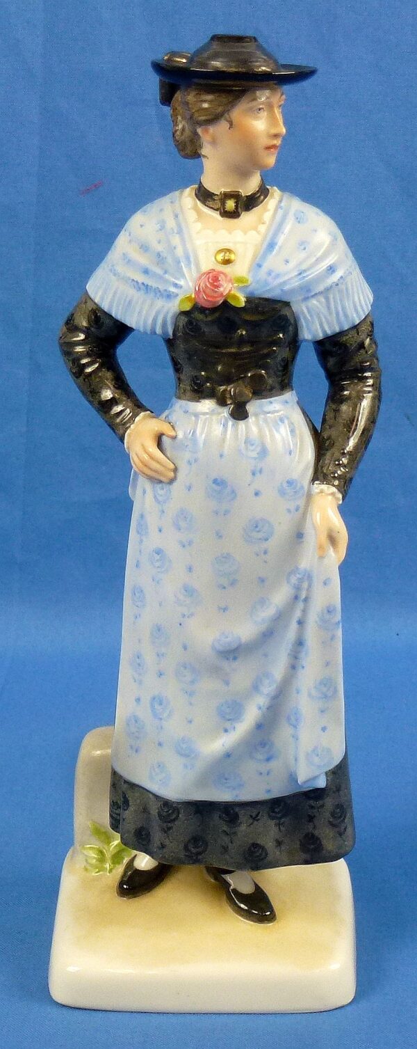 A Pair of SS Allach Porcelain "Bavarian Peasants" Figurines - Image 7