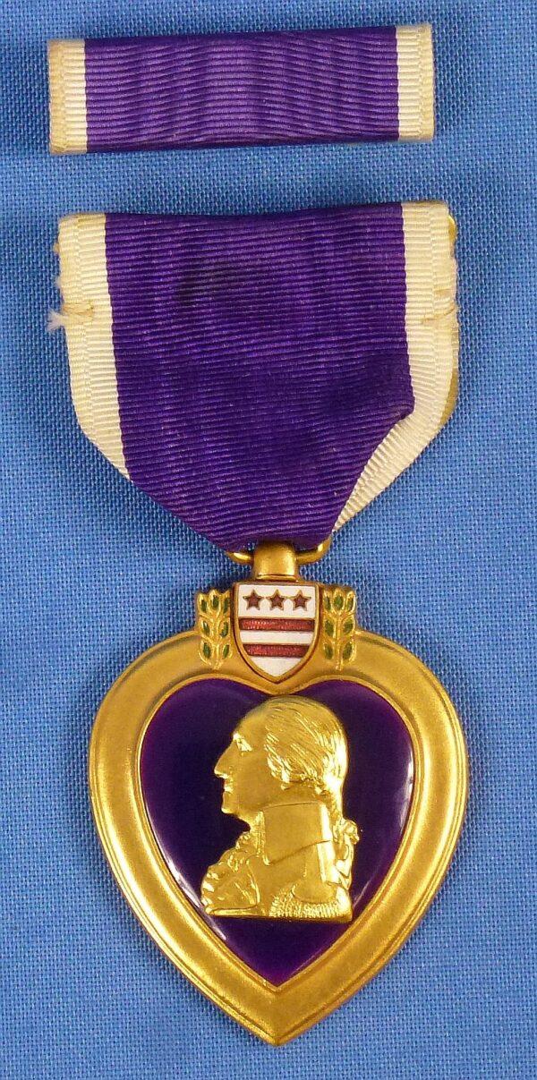 Korean War Posthumous Purple Heart of a Black Combat Soldier of the 2nd Infantry Division