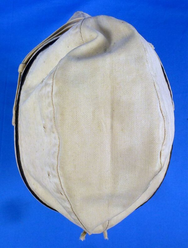 WWII Japanese Navy Petty Officer White Field Cap - Image 5