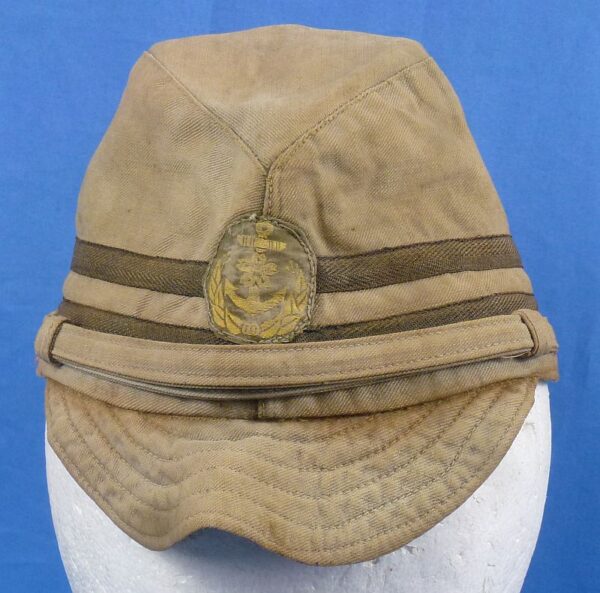WWII Japanese Navy Officer Green Field Cap - Image 2