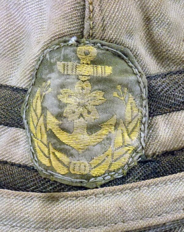WWII Japanese Navy Officer Green Field Cap - Image 3