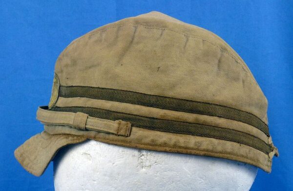 WWII Japanese Navy Officer Green Field Cap - Image 6