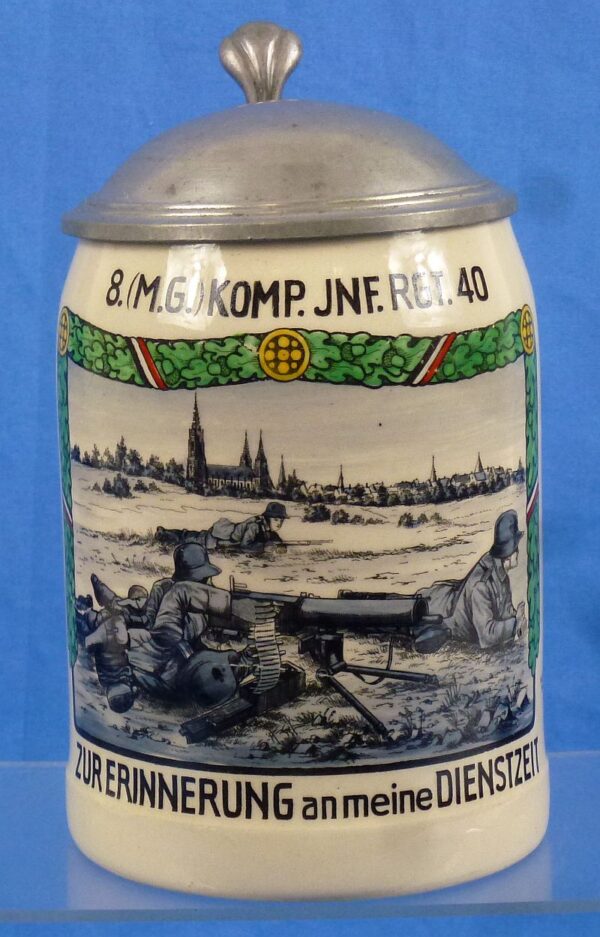 Infantry Regiment 40 Machine Gun Company Commemorative Service Service Stein