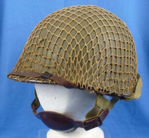 WWII Front Seam Fixed Bale M1 Paratrooper Helmet