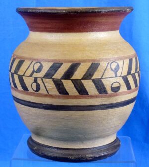 WWII German Prisoner of War Clay Pot from Camp Opelika, Alabama