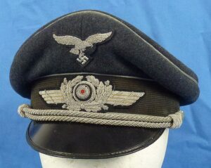 WWII Luftwaffe Officer Erel "Private" Class Visor Cap