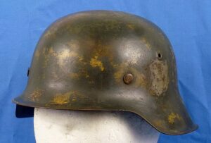 WWII Camouflage German Army M42 Helmet by Emaillerwerk AG