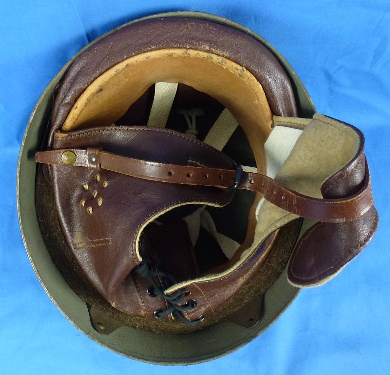 1942 Dated British MK II Dispatch Rider Helmet - Image 7