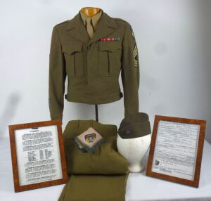 Identified WWII Army Airborne Troop Carrier Command Master Sergeant Uniform Group
