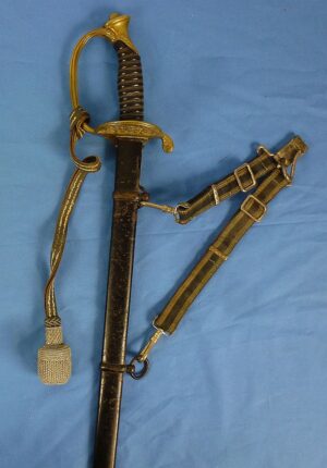 Imperial Saxon Model 1911 Officer Sword by Clemen & Jung with Portepee and Hangers