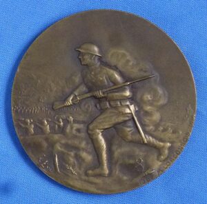 WWI AEF in France Bronze Table Medal