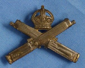 WWI British Sterling Silver Machine Gun Corps Badge by G & S Company
