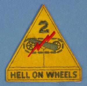 2nd Armored Division Wool Shoulder Patch