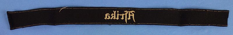 Scarce Black Luftwaffe "Afrika" Cuff Title - Image 4