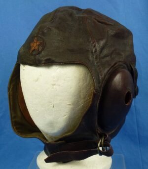 WWII Japanese Army Pilot's Leather Flight Helmet